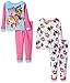 Nickelodeon Little Girls' Toddler Paw Patrol 4-Piece Pajama Set, Assorted, 3T