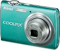Nikon Coolpix S220 10MP Digital Camera with 3x Optical Zoom and 2.5 inch LCD (Aqua Green)