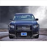 06-11 Honda Ridgeline Black Horse Black Grill Guard Free Installation in New York by Black Horse