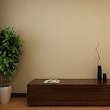 (ハンメロ)Hanmeroリピング 部屋 ふすま diy リフォーム用おしゃれな無地壁紙 のりなし はがせる フリース 1ロール（53cm×10m）ベージュ