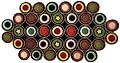 Penny Rug Table Mat