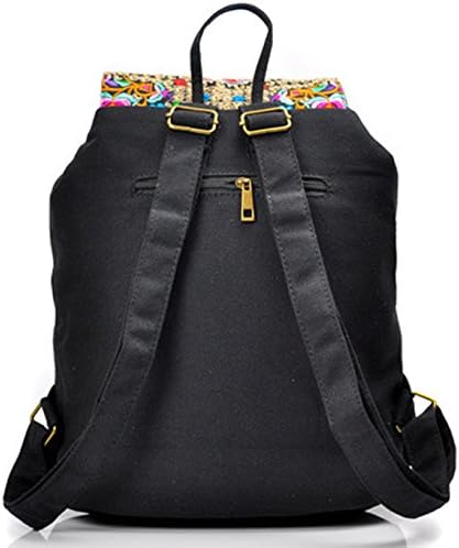 Jonesport Causal Style National Features Lightweight Canvas Backpacks Canvas Multicolor 1