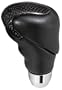 Pilot Automotive PM-2110E Motorsport Leather with Real Carbon Fiber Manual Stick Shift Knob