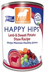 Dogswell Happy Hips for Dogs, Lamb & Sweet Potato Stew Recipe, 13-Ounce Cans (Pack of 12)