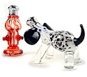 Handblown Glass Salt/Pepper Shaker Set - "Dog's Best Friend"