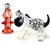 Kitchen & Housewares : Handblown Glass Salt/Pepper Shaker Set - 'Dog's Best Friend'