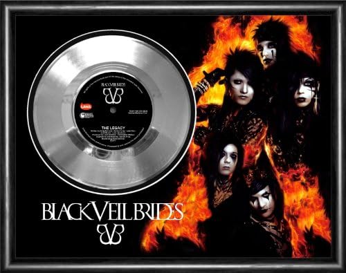 Black Veil Brides Legacy Framed Silver Disc Display