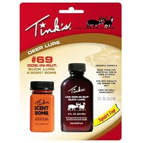 Click here to buy Tinks Orginal #69 W5824 Doe-In-Rut Buck Lure with Scent Bomb.