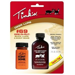 Tinks Orginal #69 W5824 Doe-In-Rut Buck Lure with Scent Bomb by 