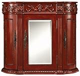 IMAGE OF Chelsea 3 door Mirrored Wall Cabinet, 3 DOORS, ANTIQUE CHERRY
