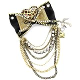 Betsey Johnson Lovely Leopard Bow Pin