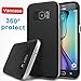 Galaxy S7 Edge Case ,Vancase Premium Dual Layer Protection Stripe Vintage Design with Metallic Frame - Slim-Fit - Shock Absorbent Drop Protection Case for Galaxy S7 Edge (2016)