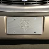 NCAA Tennessee Martin Skyhawks Silver Mirrored License Plate