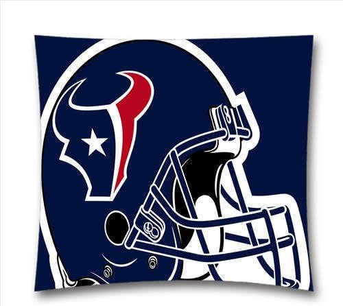 AM Kingdom Sports NFL Houston Texans Teams Square Decorative Throw Pillow Cushion Covers for Sofa and Bed, 18"x18"(45cmx45cm) Sports Theme 993