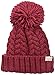 Neff Women's Kaycee Soft Cabled Fold Beanie with Pom