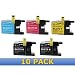Brand NEW Compatible LC79 High Capacity Printer Ink Cartridge 10-Pack for BROTHER Printers MFC J6510DW J6710DW J6910DW LC-79 (4x Black, 2x Cyan, Magenta, Yellow)