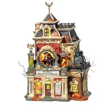 Department 56 Snow Village Halloween Grimsly's House of Oddities