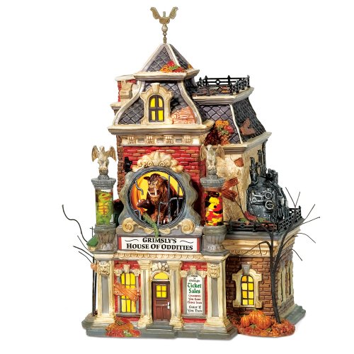 Department 56 Snow Village Halloween Grimsly's House of Oddities