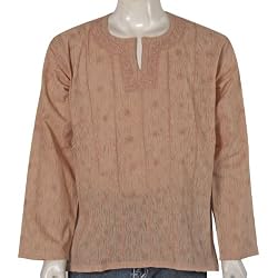Shirts from India - Mens Casual Cotton Kurta Chest 38 inches (gck149)