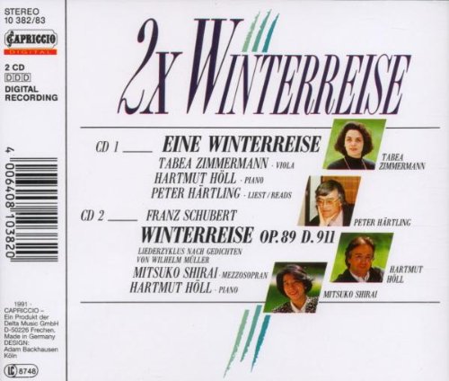 Cover image : 2X Winterreise: Eine Winterreise / Schubert: Winterreise Op. 89, D. 911