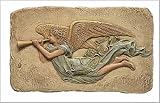 Archangel Gabriel Sounding the Trumpet Relief, Color - Small