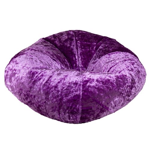 Chenille Bean Bag Chair Color: Violet