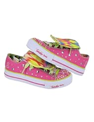 Shoes: GIRLS SKECHERS SHUFFLES TWINKLE TOES ROCKSTER PINK LIME SIZE 13.5 - SKECHERS USA Inc