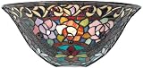 Dragonfly Garden Tiffany Glass 14 1/2 Wide Wall Sconce