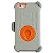 iPhone 6S Plus Case, iPhone 6 Plus case, BENTOBEN [Kickstand] [Belt Clip Holster] Hybrid Combo Shockproof Anti Scratch Full Body Protective Case for iPhone 6/6S Plus (5.5 Inch), Gray/Orange