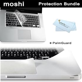 Moshi MacBook Pro 13" Protection Bundle Kit includes Moshi ClearGuard Keyboard Protector for MacBook 13"+ Moshi PalmGuard for MacBook 13" Unibody + BONUS ButterflyPhoto Micro Fiber Cleaning Cloth