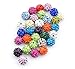 Yuan mutang 10mm 100pcs/Lot Mixed Color Clay Pave Disco Rhinestone Crystal Shamballa Beads