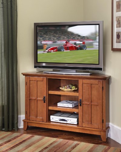 Home Styles 5180-07 Arts Crafts Corner Entertainment TV Stand