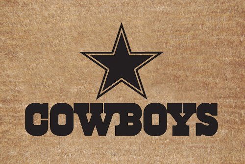 Dallas Cowboys Flocked Door Mat