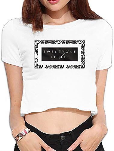 Twenty One Pilots Musical Duo Lane Boy Woman's Graphic-Print Collectible Crop Tee