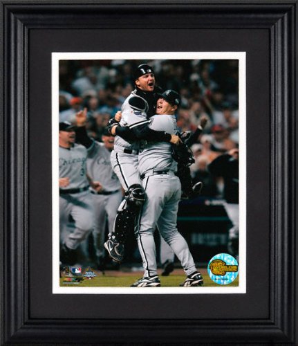 Bobby Jenks and A.J. Pierzynski Chicago White Sox Framed Unsigned 8x10 Photograph