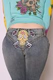 Hart Huntington Tattoo Jeans Skull Keys V Design sizes 26 - 30