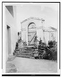 Historic Print (L): Garden Gate, Governor's Palace, San Juan, P.R.