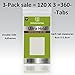 Ultra Hold Hair Extension tape tabs 4cm X 0.8cm. 3-pks - 360-tabs