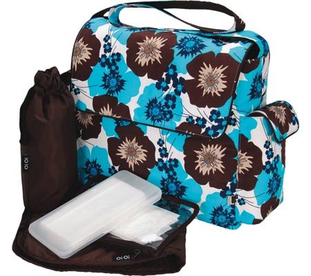OiOi Messenger Diaper Bag - Pansy