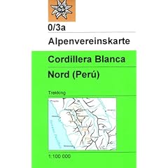 DAV Karte 0/3A Cordillera Blanca Nordteil 1 : 100 000: Trekkingkarte