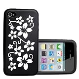 Yousave Accessories AP-GA01-Z133 Etui en silicone pour iPhone 4/4S Noir/Blancpar Yousave Accessories