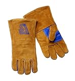 Steiner 2119B Welding Gloves,  Brown B-Series, Side Split Cowhide, Foam Lined, Large