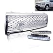 Eautolight Land Range Rover Honeycomb Grille Grill + LED Bumper Fog Light