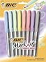 BIC Mark-It Color Collection Permanent Marker, Fine Point, Paradise Pastels, 48 Markers