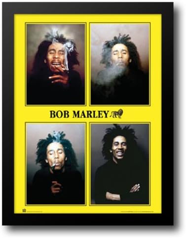 Bob Marley - 4 Photos 28x40 Framed Art Print