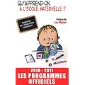 Qu'apprend-on a l'�cole maternelle