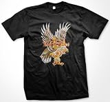 51eRisjObJL. SL160  Born Free, Tattoo Your Soul Mens T shirt, Old School Eagle Tattoo Mens Shirt, Small, Black