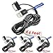 T POWER 4 x pcs 30-pin (6.6 ft Long Cable) Compatible with Samsung Galaxy Tab Note 7.0 7.7 8.9 10.1 Galaxy Tab 7