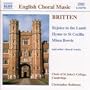 Britten: Rejoice in the Lamb, etc
