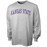 Kansas State Wildcats Ash Vertical Arch Long Sleeve T-shirt